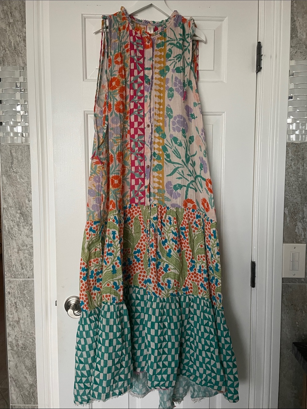 Ellen Merchant Anthropologie Tierra Maxi Dress.
